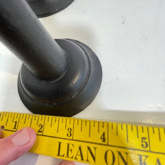 Set Of 3 Black Cast Iron Pottery Barn Candle Holders - Picture 12 of 12